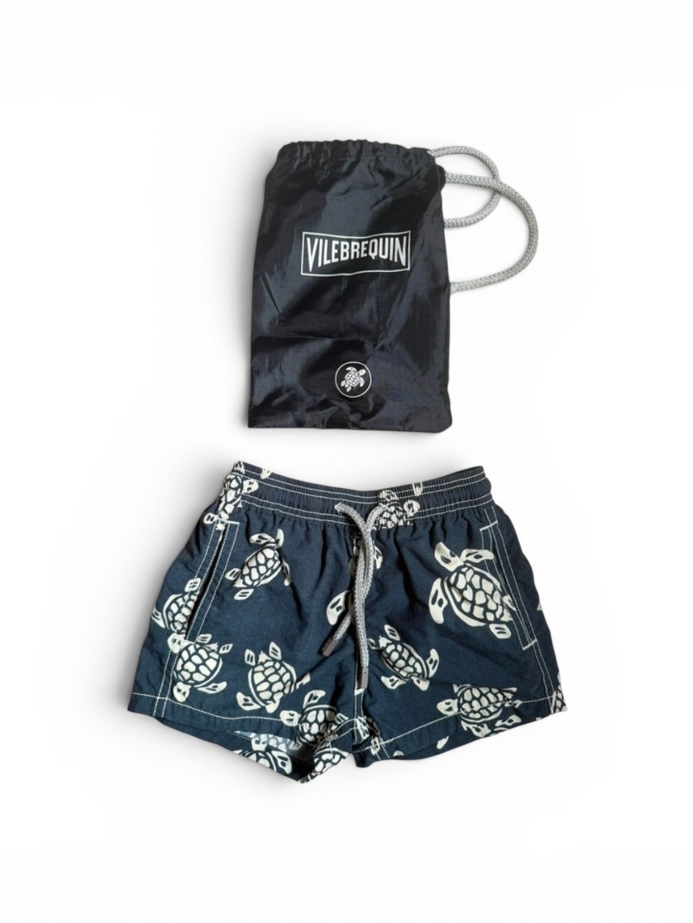 Vilebrequin Boys Turtle Print Swim Trunks 2 ANS With Original Dust Bag Luxury